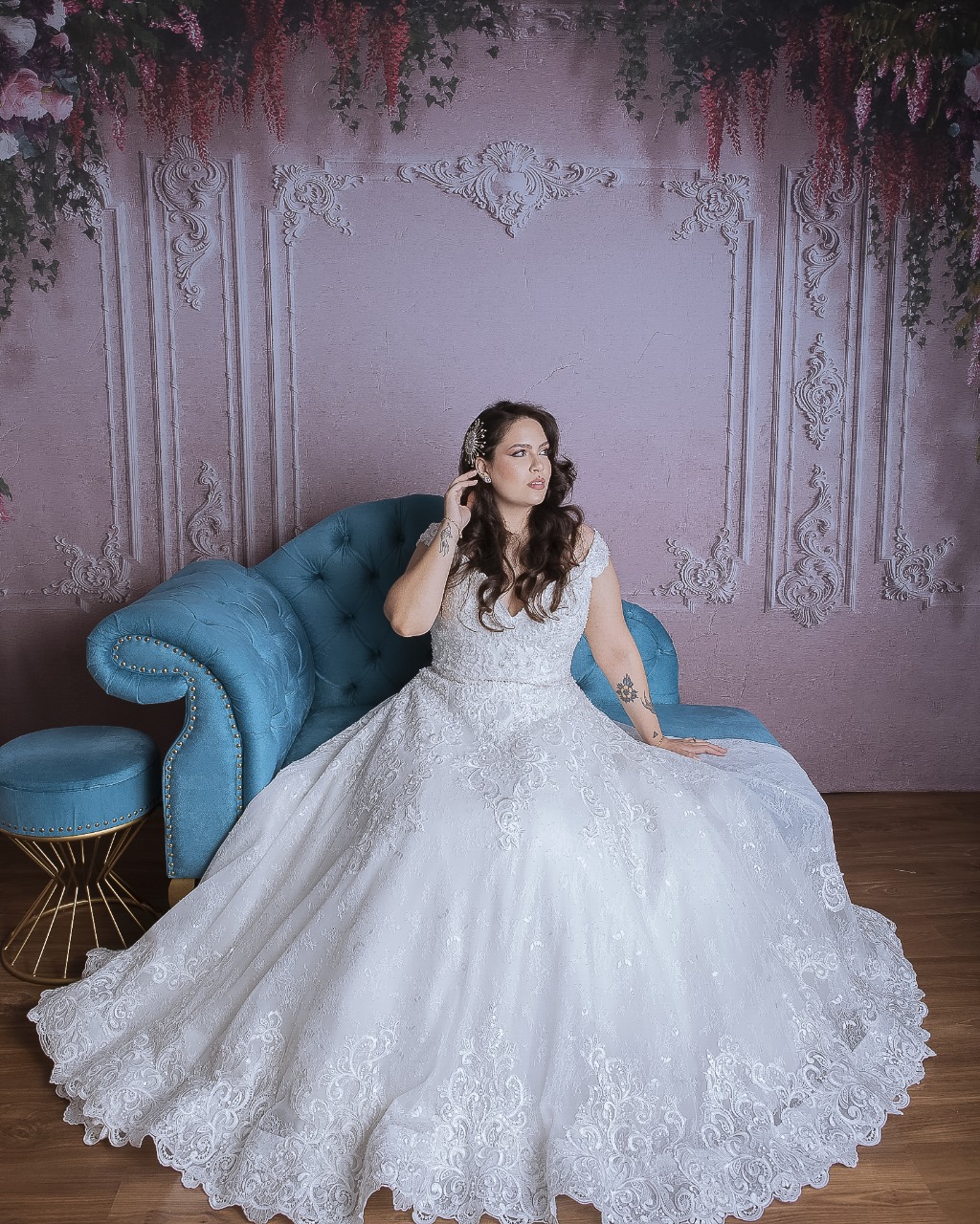 Vestido de noiva modelo Celeste - Casateliê Bauru